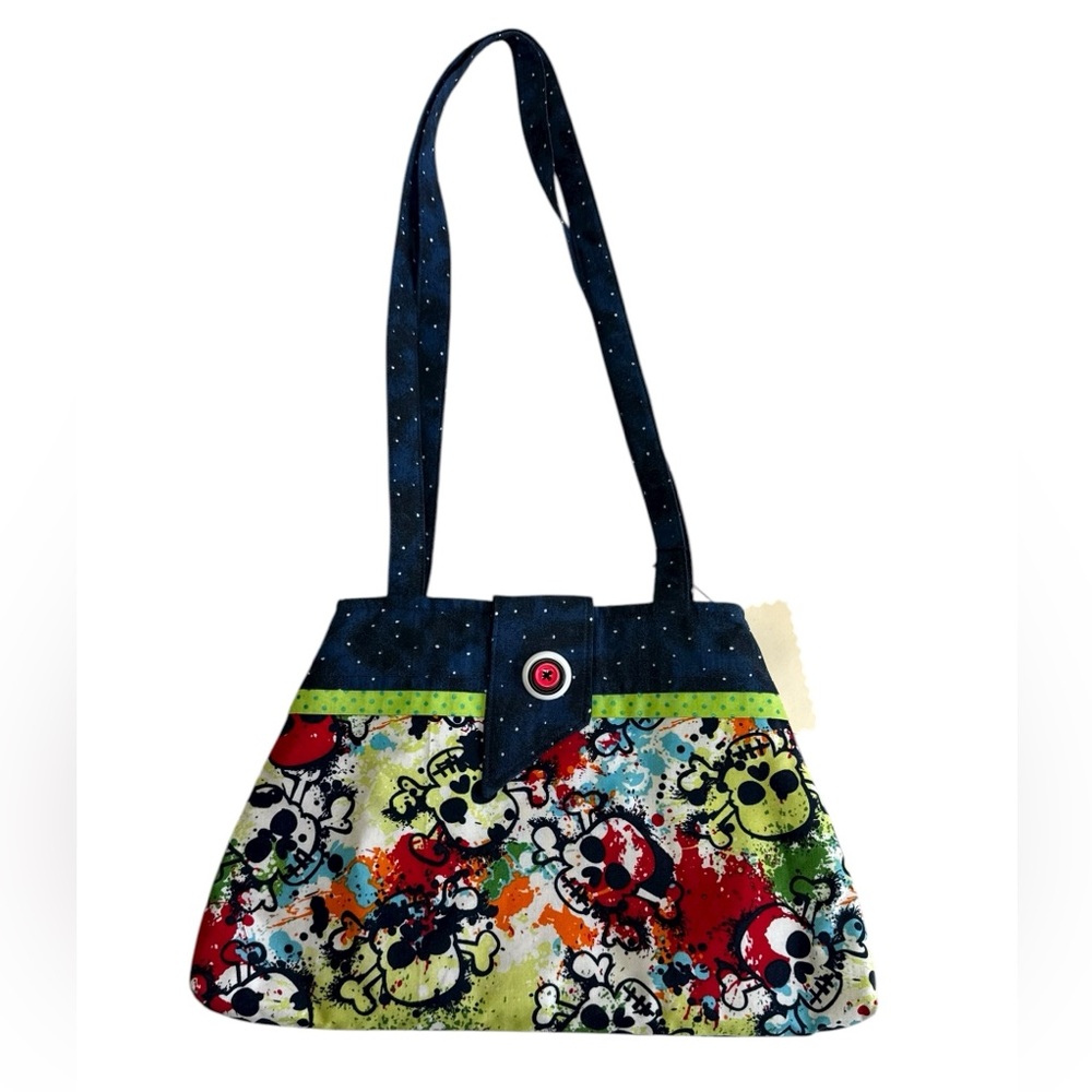 Colorful Skull Print Women's Bag